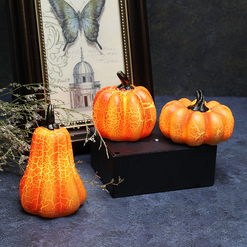 New Halloween Pumpkin Lantern Simulation  LED Candle Lamp