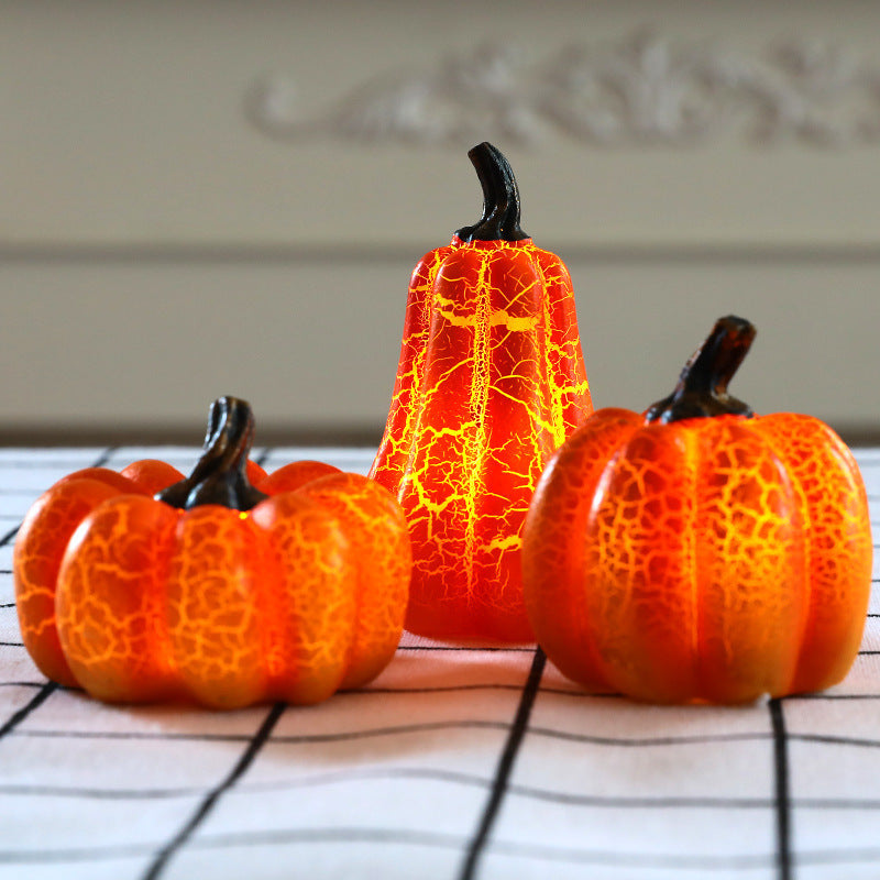 New Halloween Pumpkin Lantern Simulation  LED Candle Lamp