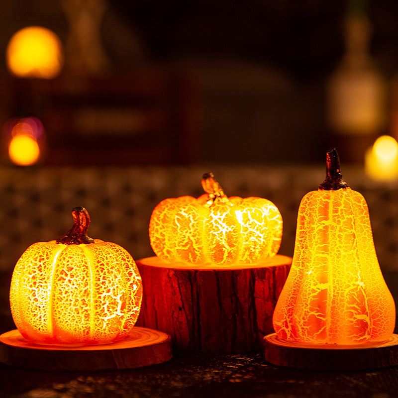 New Halloween Pumpkin Lantern Simulation  LED Candle Lamp
