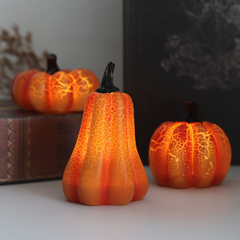 New Halloween Pumpkin Lantern Simulation  LED Candle Lamp