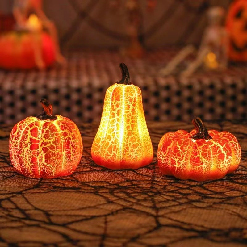 New Halloween Pumpkin Lantern Simulation  LED Candle Lamp