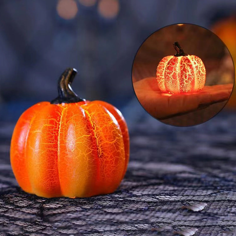 New Halloween Pumpkin Lantern Simulation  LED Candle Lamp